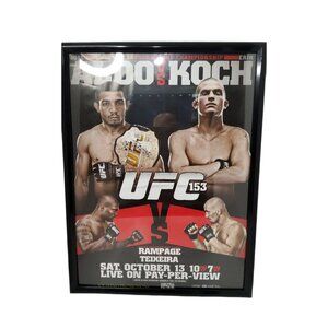 UFC jose aldo vs erik koch and rampage vs teixeira Poster Unsigned 19"w x 25"h f